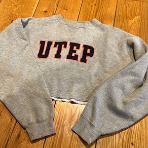 UTEP Cropped Hoodie